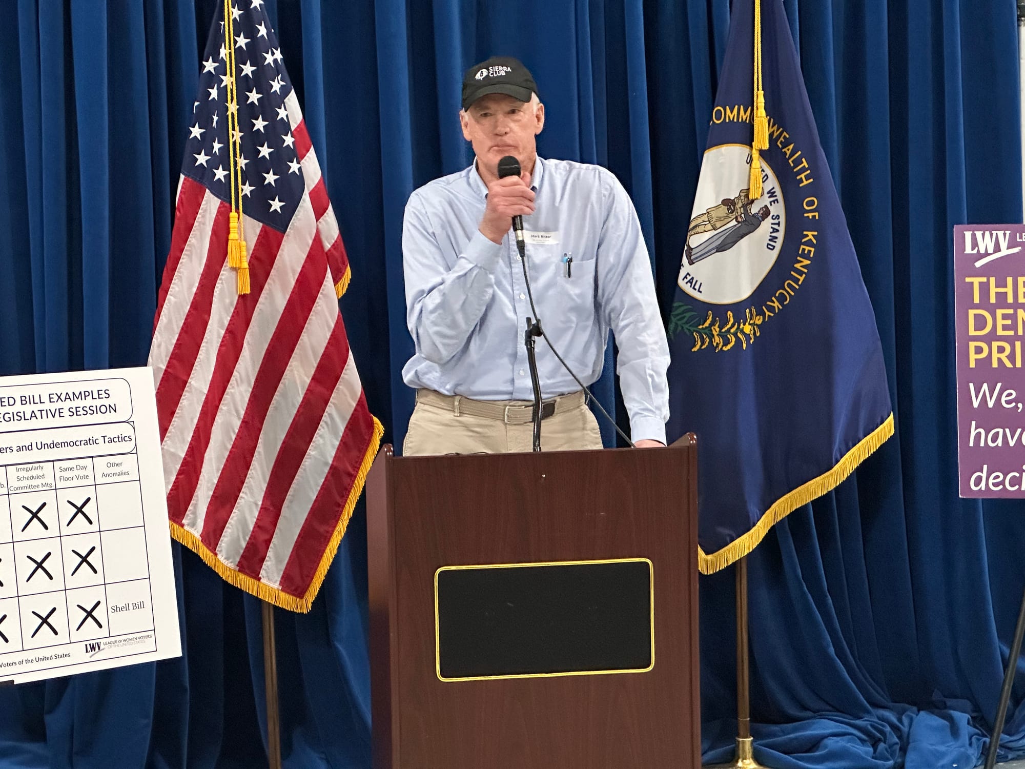 Mark Ritter, legislative chair, KY Chapter of the Sierra Club