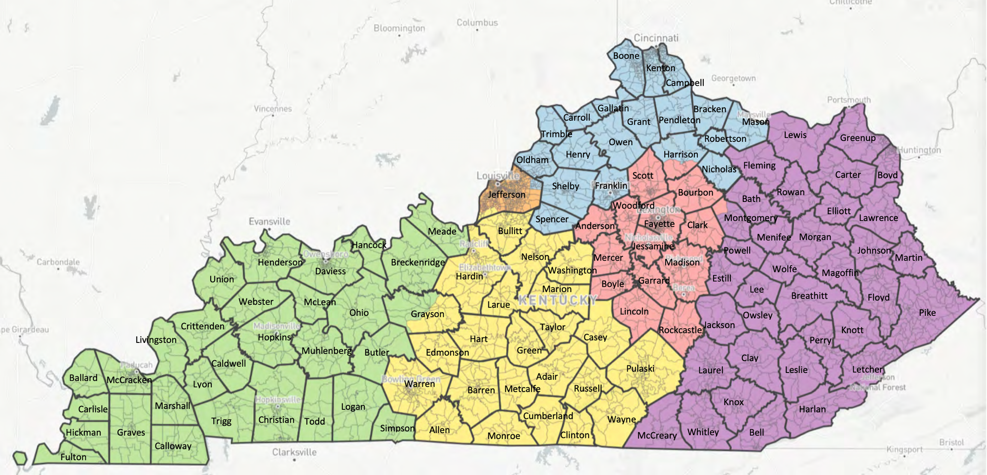 LWV proposed redistricting map