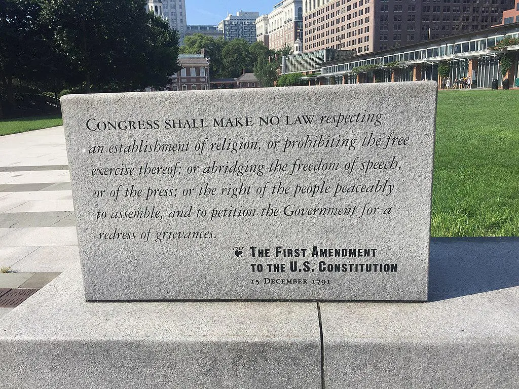 Can you name all 5 protections in the 1st Amendment?