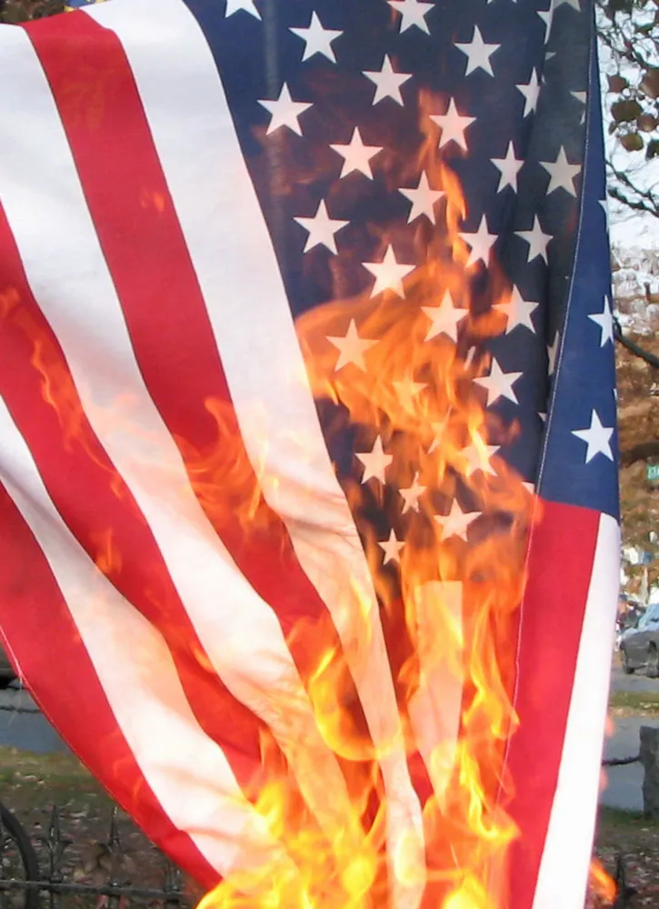 Flag burning: Anti-Patriotic or brave form of protest?