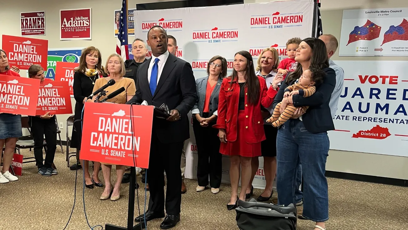 Cameron vows to keep fighting in KY GOP Senate primary despite Trump endorsement of Barr